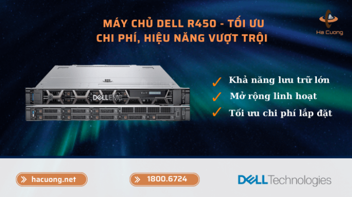 Dell R450 Server  - Tối ưu chi phí, hiệu năng vượt trội